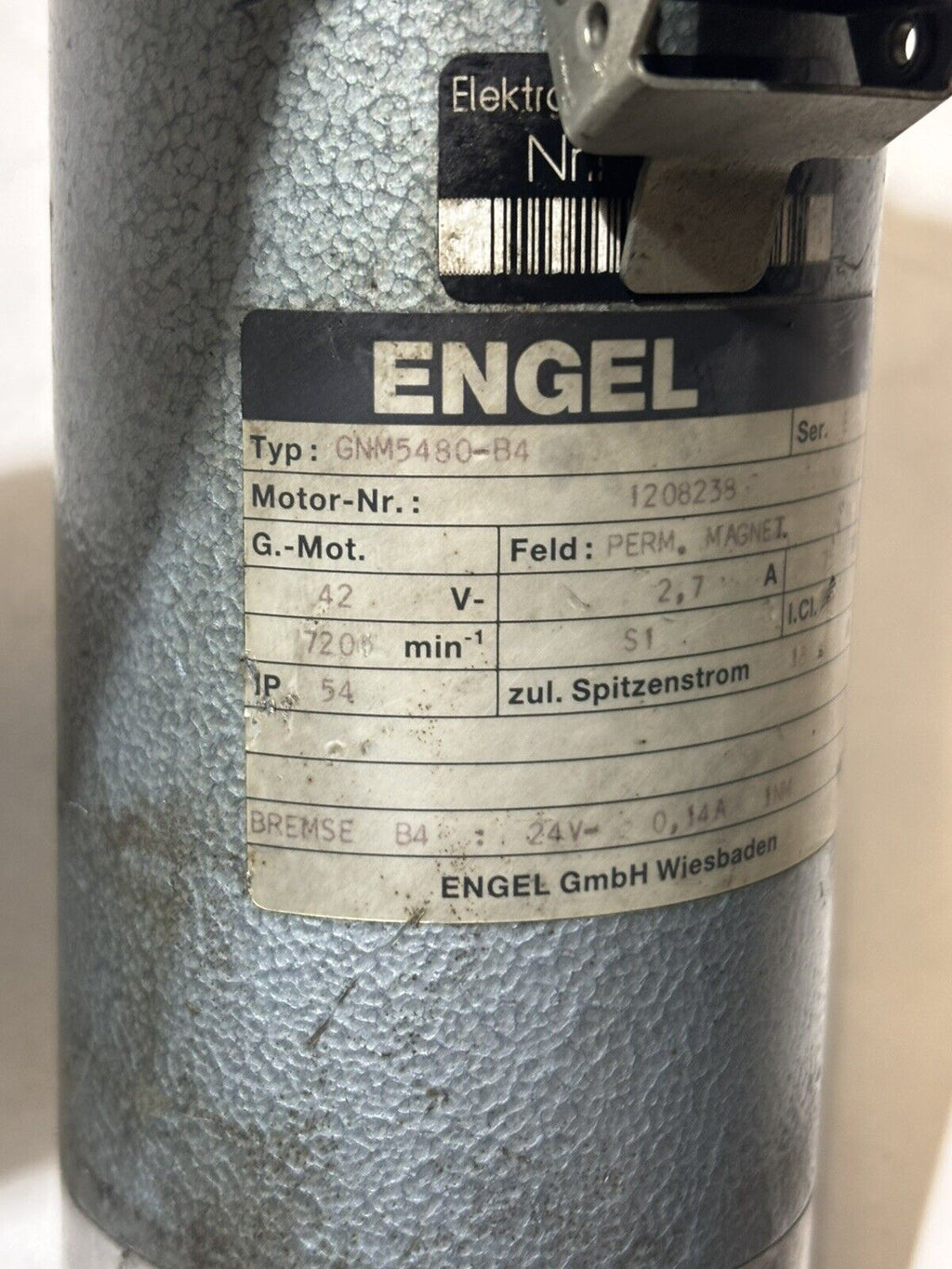 Engel GNM5480-B4 Permanent Magnetmotor 42Volt DC Drehzahl 720/min + Bremse