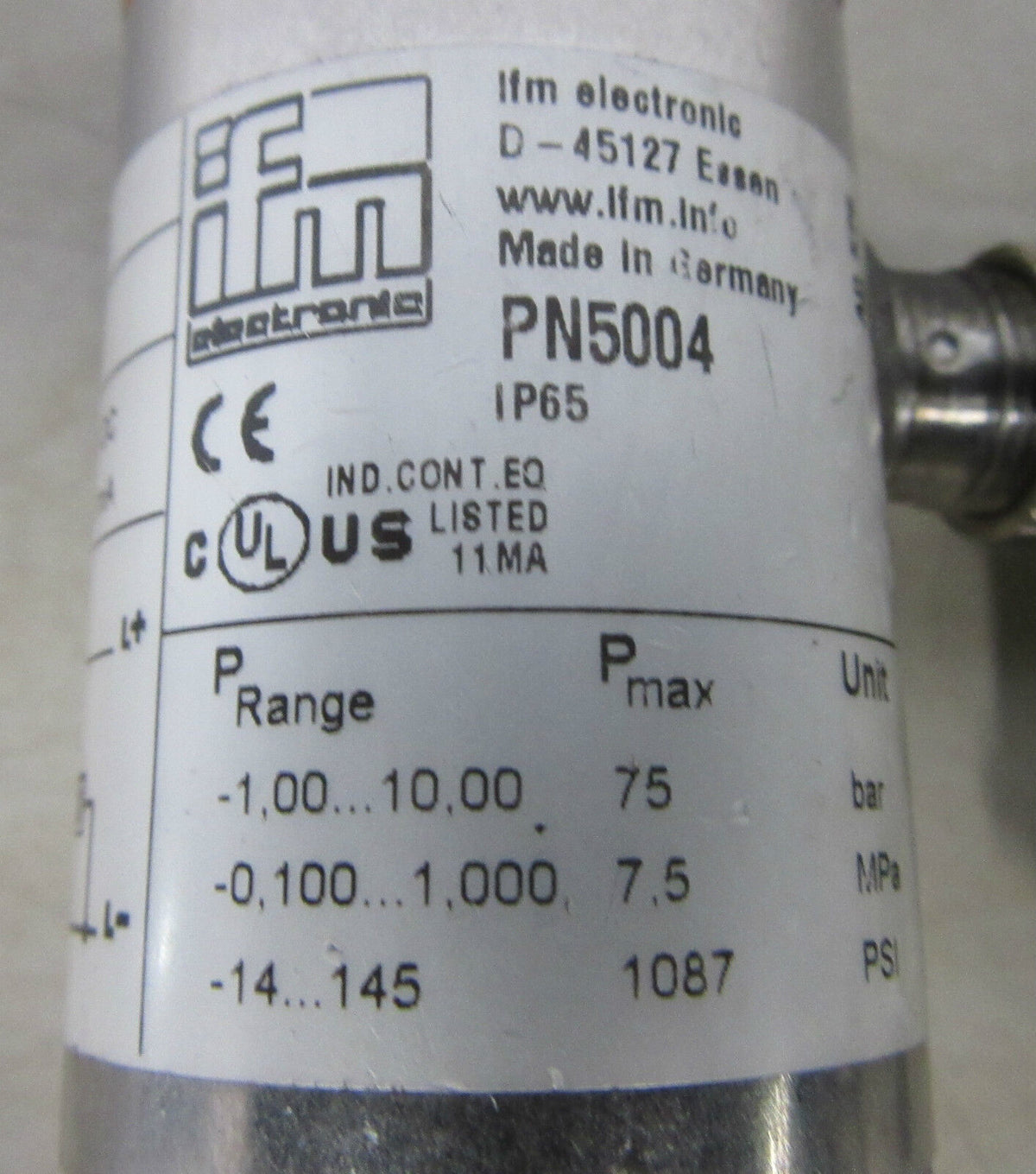 IFM electronic PN5004 Drucksensor