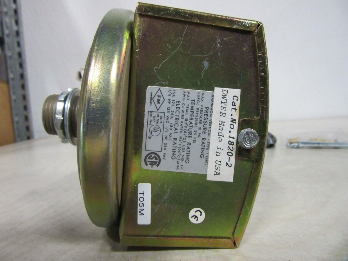 Dwyer Differenz-Druck Schalter Typ 1820-2 DWY 9899 15 (6) A 230 V