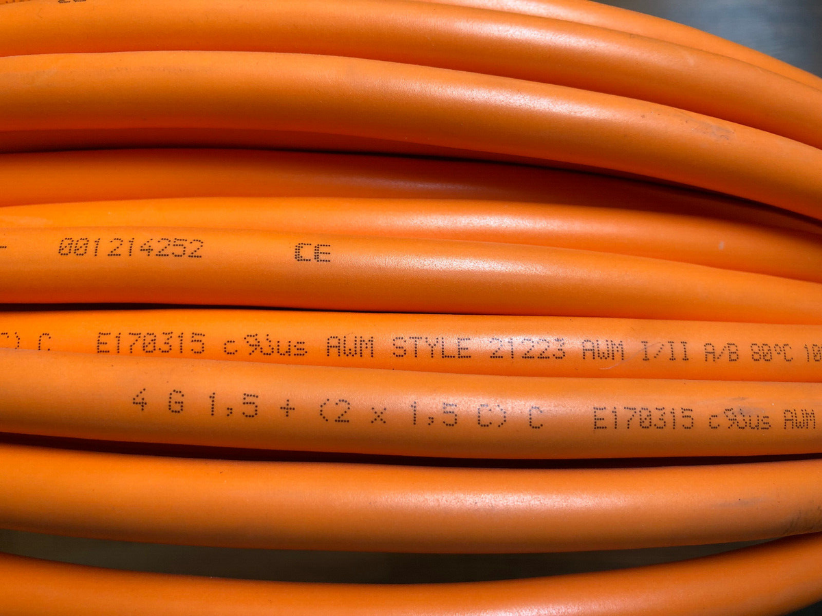 Kabel Servomotor  Länge: 35 m, techn. Daten siehe Fotos: AWM Style 21223