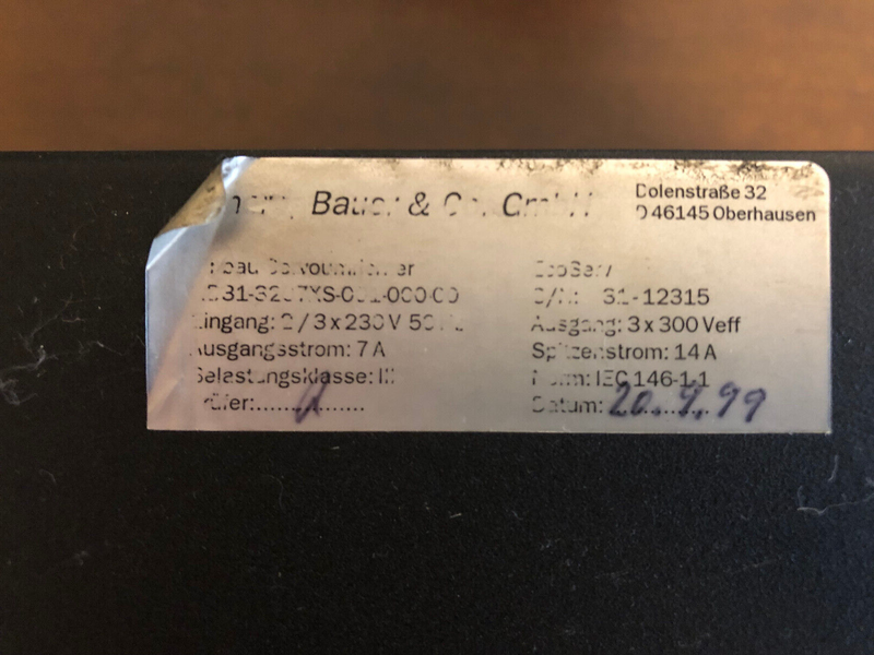 LENORD+BAUER  EcoServ N031-3207XS-001-000-00 Einbau-Servoumrichter