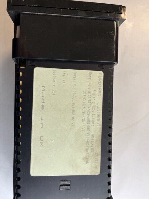 EUROTHERMA CONTROLS 815S/RTD/4MA20/NONE/DHD/FLD/485/96/F/70/0/319/0/N0../D/N/S/N