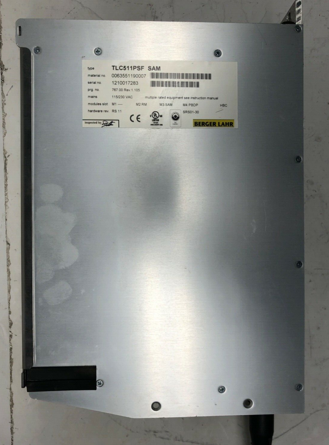 Berger Lahr TLC511PSF SAM Mat.-Nr. 0063551190007 Servo Drive TWIN LINE Rev 1.105