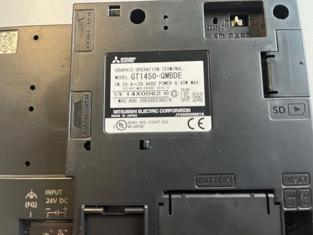 Mitsubishi GOT1000 Model GT1450-QMBDE