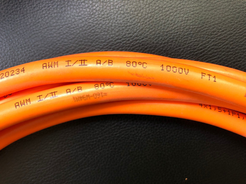 Kabel Servomotor  Länge: 7.1m, techn. Daten siehe Fotos: AWM Style 20234