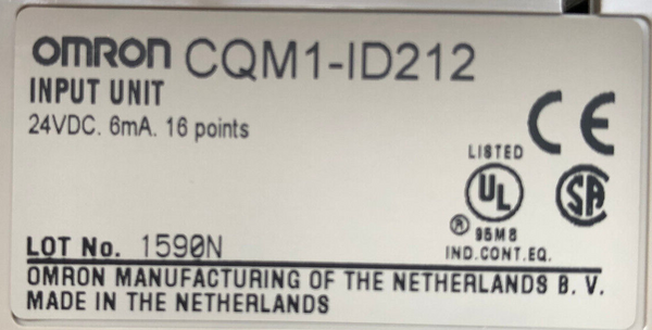 OMRON CQM1-ID212 Input Unit, Abdeckung fehlt