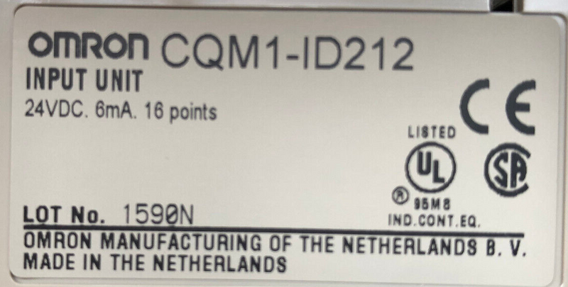 OMRON CQM1-ID212 Input Unit, Abdeckung fehlt