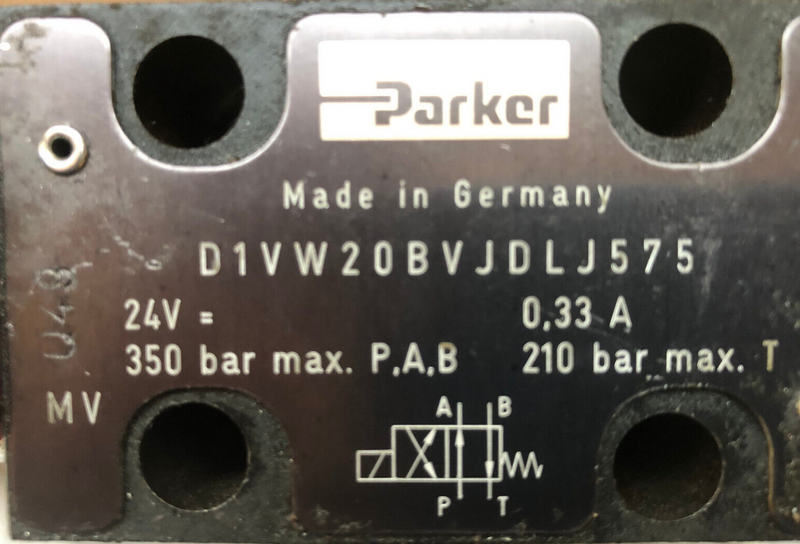 Parker Wegeventil D1VW20BVJDLJ575 24V 10W