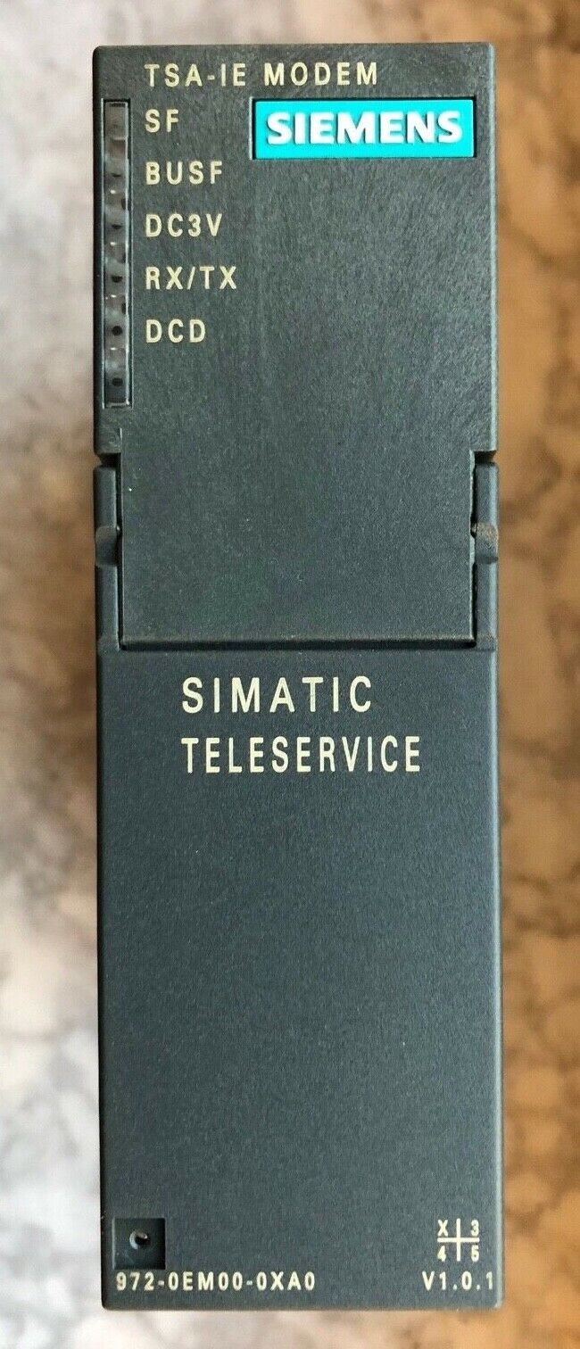 SIEMENS SIMATIC S7 6ES7 972-0EM00-0AX0 TSA-IE MODEM