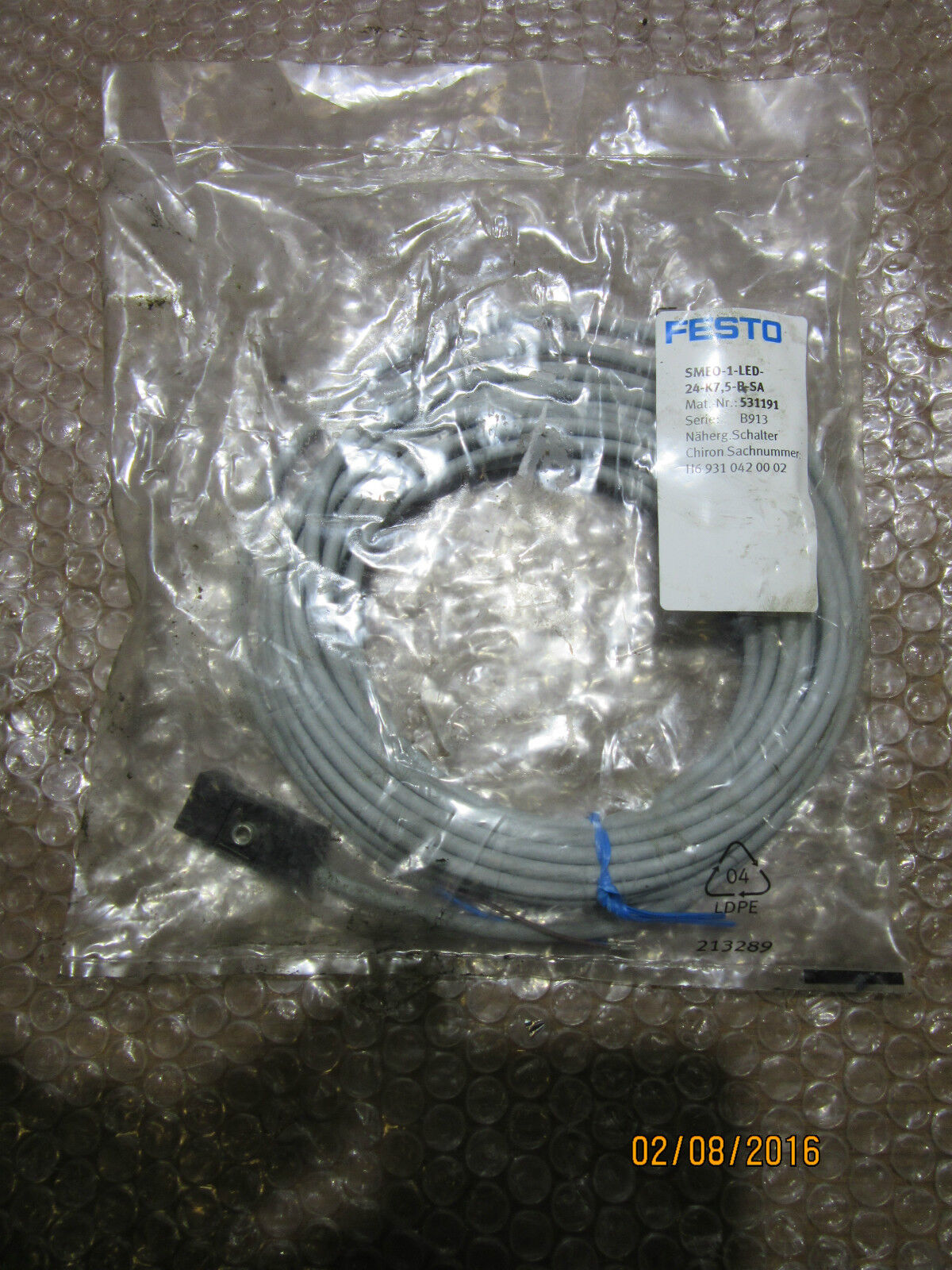 FESTO SMEO-1-LED-24-K7,5-B-SA UNBENUTZT/UNUSED