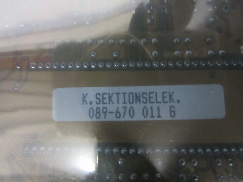 Schlafhorst 089-670 011 G  K. Sektionselek. -unopened-