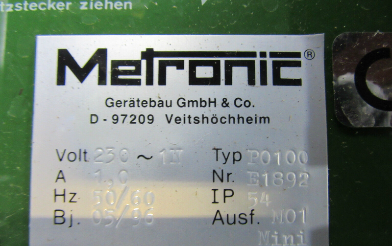 METRONIC P0100 (E1892) 078007-00/00