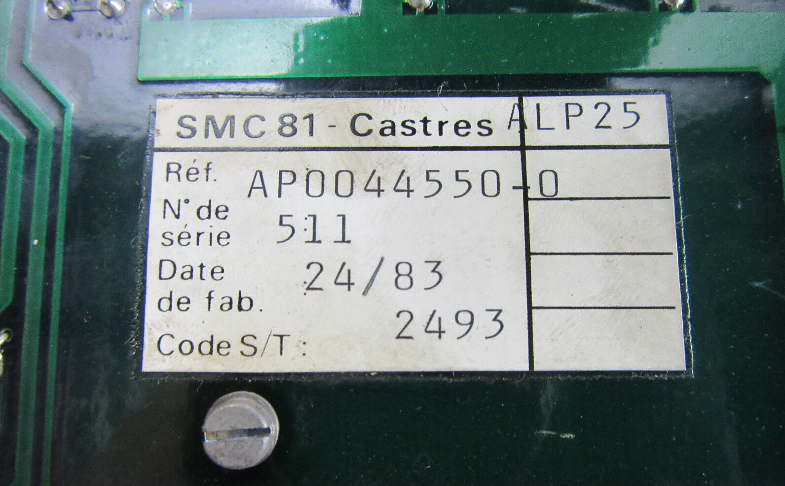 APRIL SMC81-Castres AP0044550-0