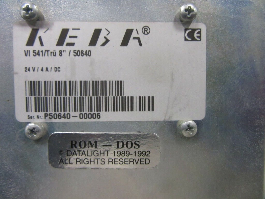 KEBA Trützschler Display Panel VI 541/ Trü 8"/ 50640