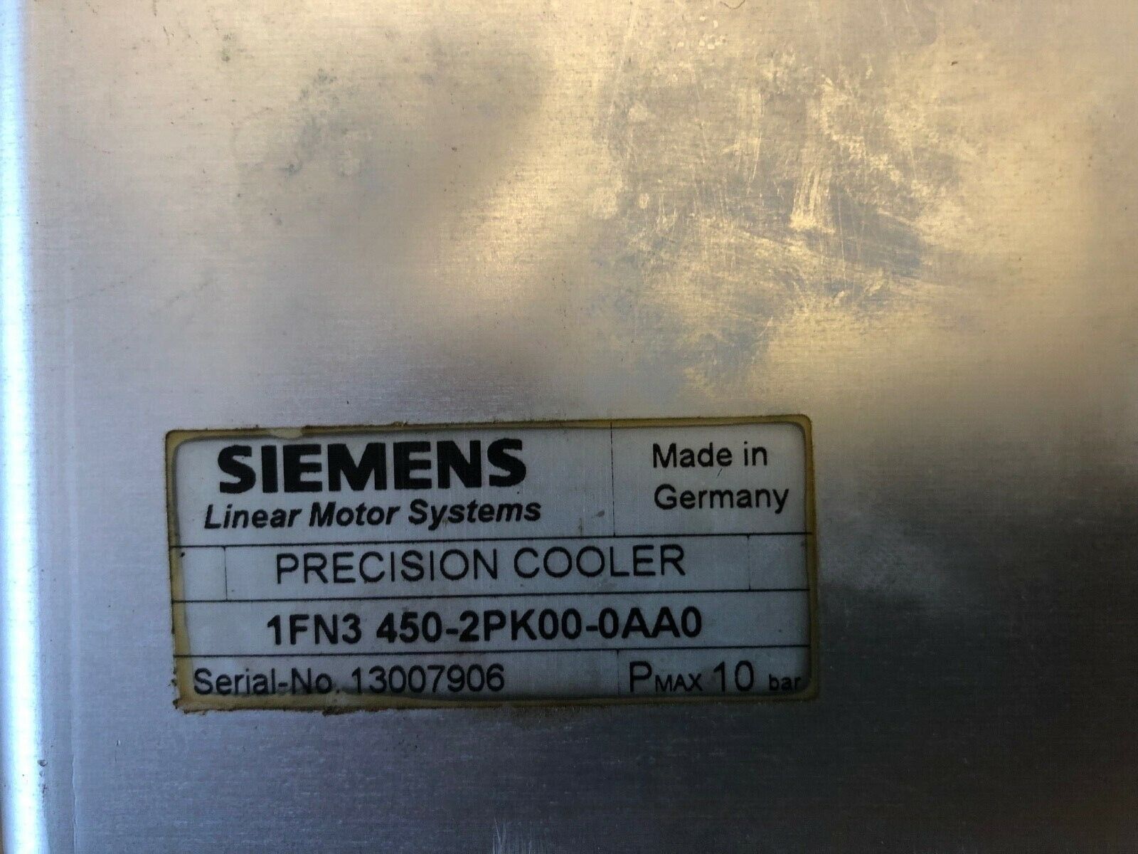 Siemens 1FN3450-2PK00-0AA0 Präzisionskühler Cooler