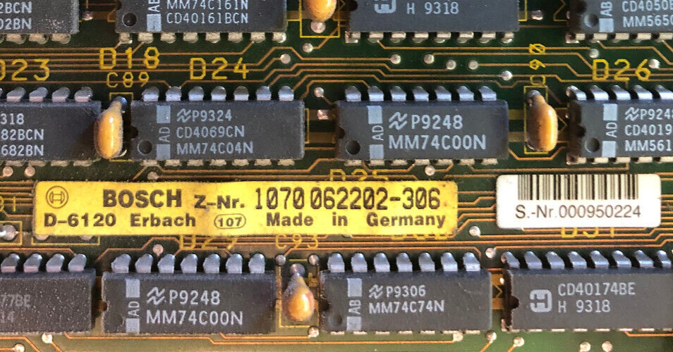 BOSCH E10ana input 1070 062202-306 Analogeingang