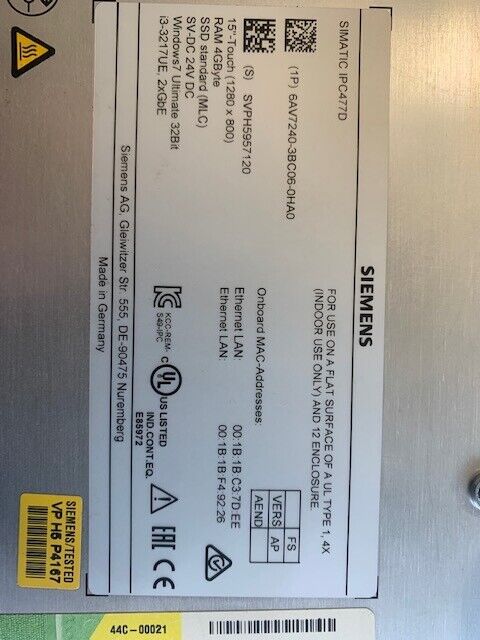 Siemens 6AV7240-3BC06-0HA0