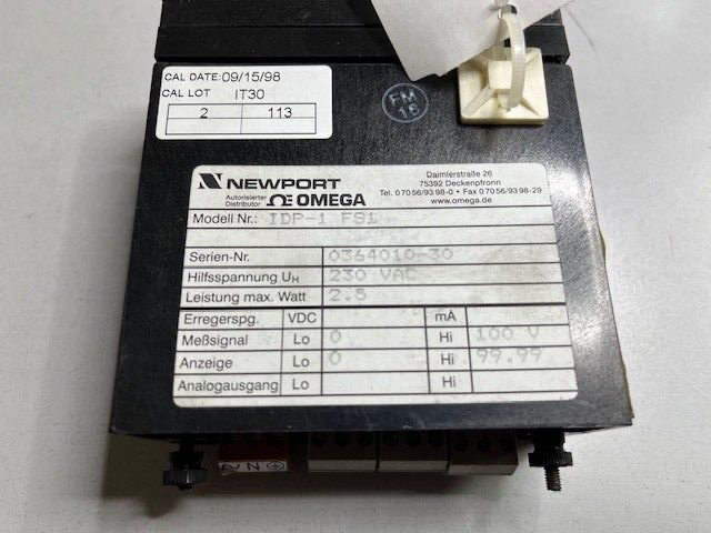 NEWPORT OMEGA MODEL IDP-1 FS1