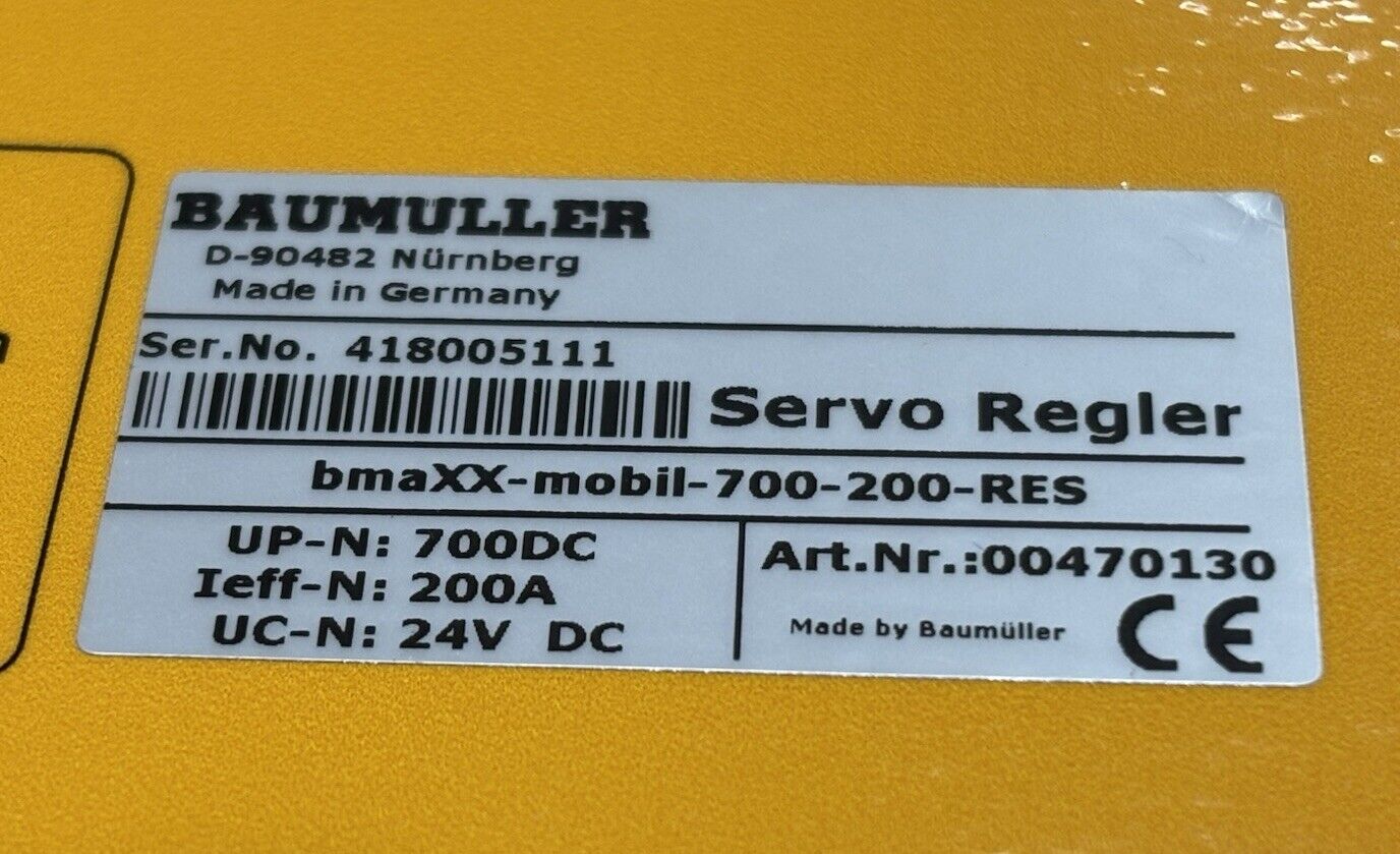 Baumüller Baumuller Servo regler bmaxx-mobil-200-RES  Art.Nr.: 00470130 OVP