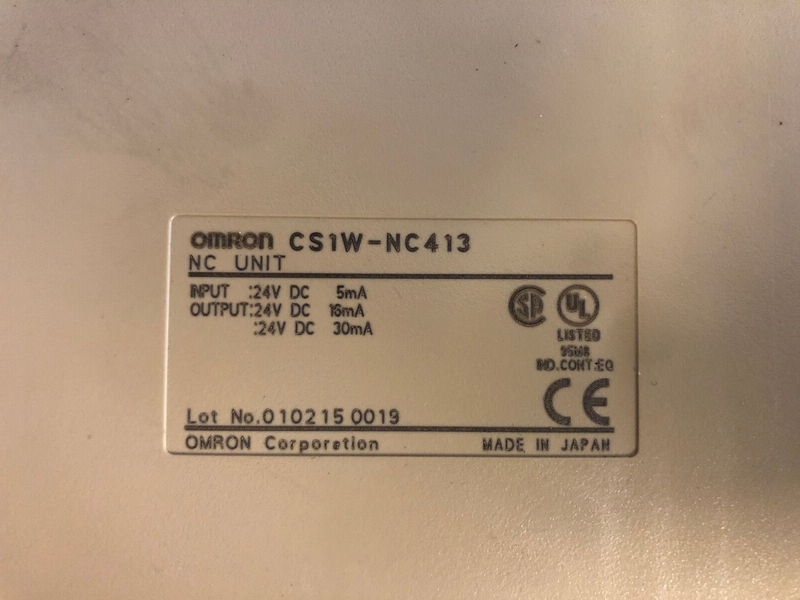 OMRON CS 1W-NC413 NC Unit