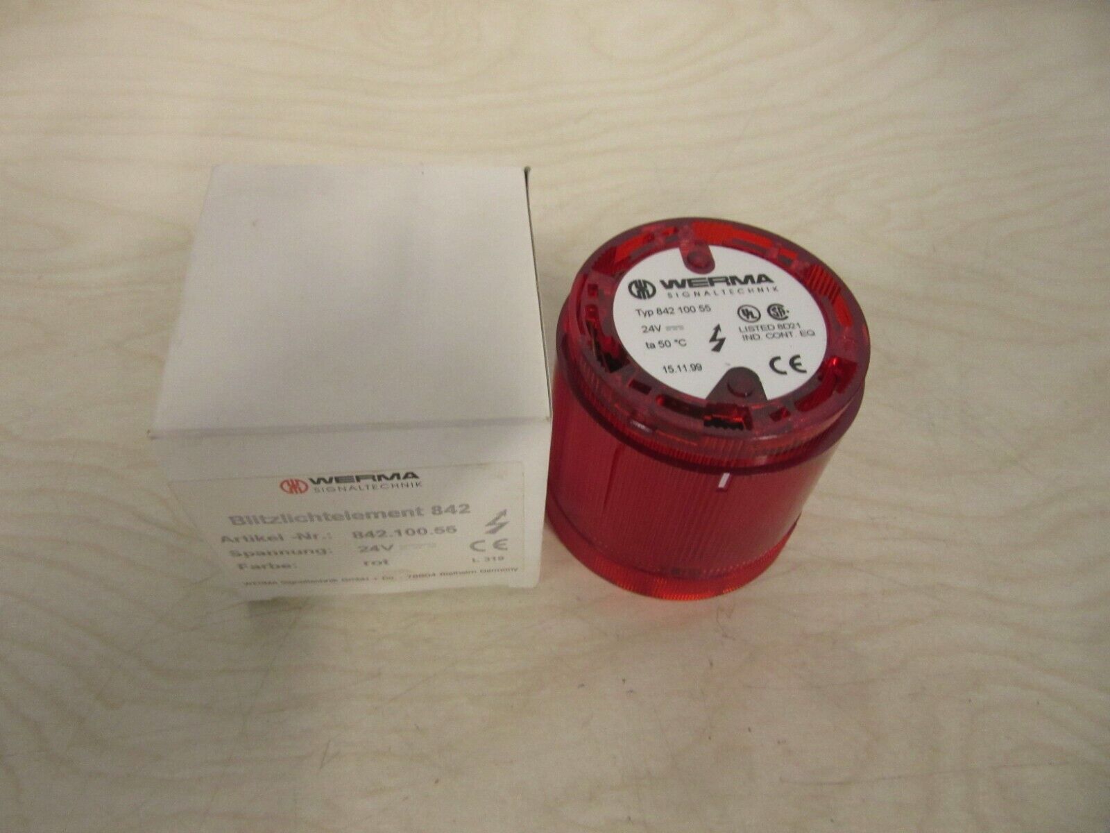 Werma Signaltechnik  842.100.55 Blitzlichtelement  rot 