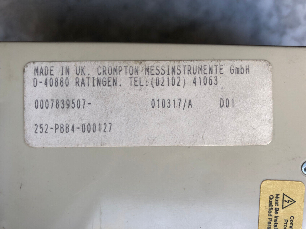 Crompton Instruments Type 252-PBBG