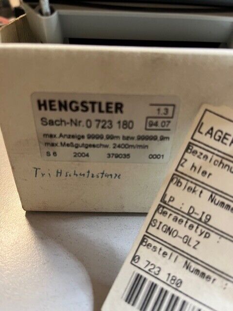 HENGSTLER Nr. 0723 180 Zähler/counter