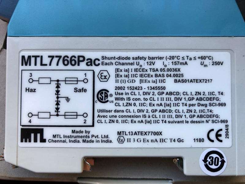 MTL Eaton Sicherheitsbarriere MTL7766Pac Shunt-diode safety barrier