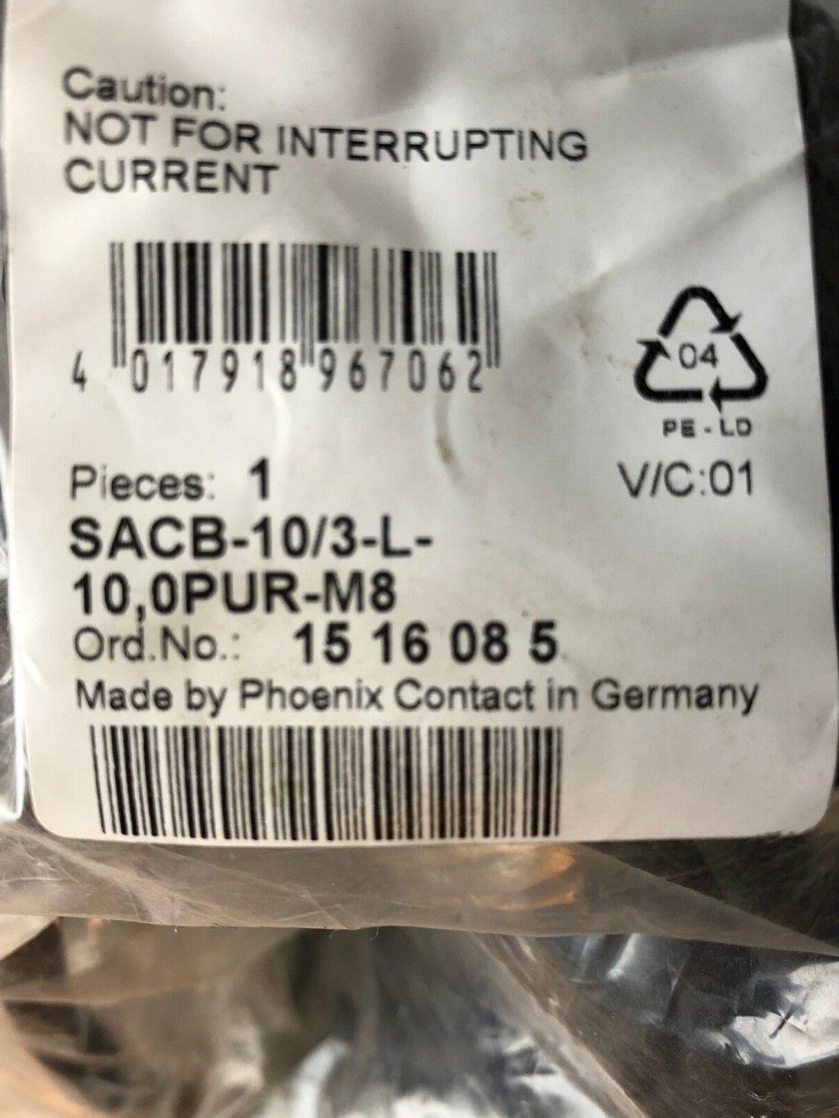 PHOENIX CONTACT SABC-8/3-L-10,0PUR-M8 Sensor-/Aktor-Box 1516085