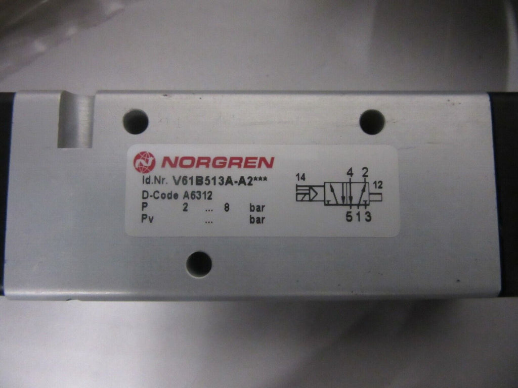 Norgren Magnetventil V61B513A-A2 8 bar Norgren S/532A max16 bar