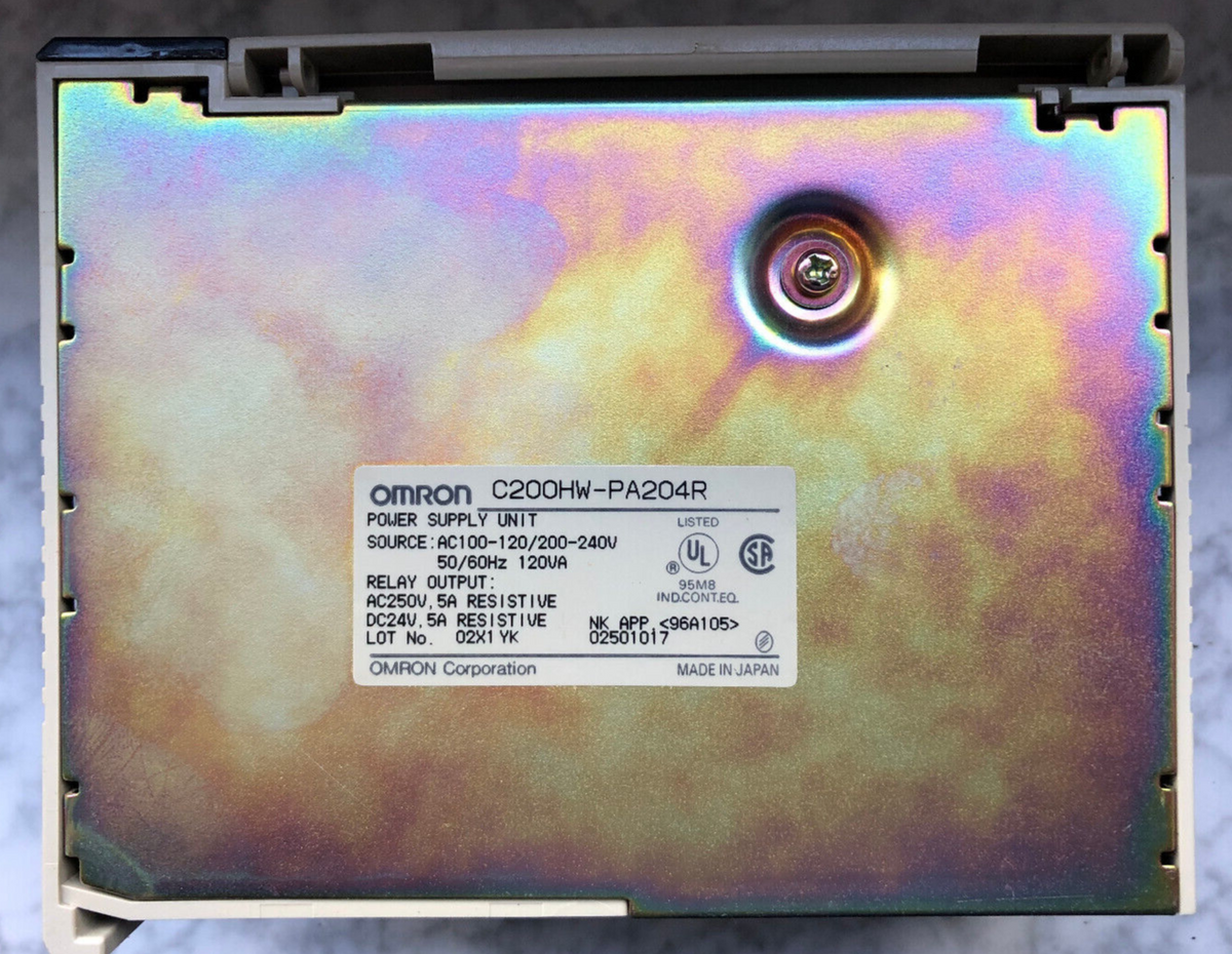 Omron C200HW-PA204R POWER SUPPLY UNIT DC24V, 5A
