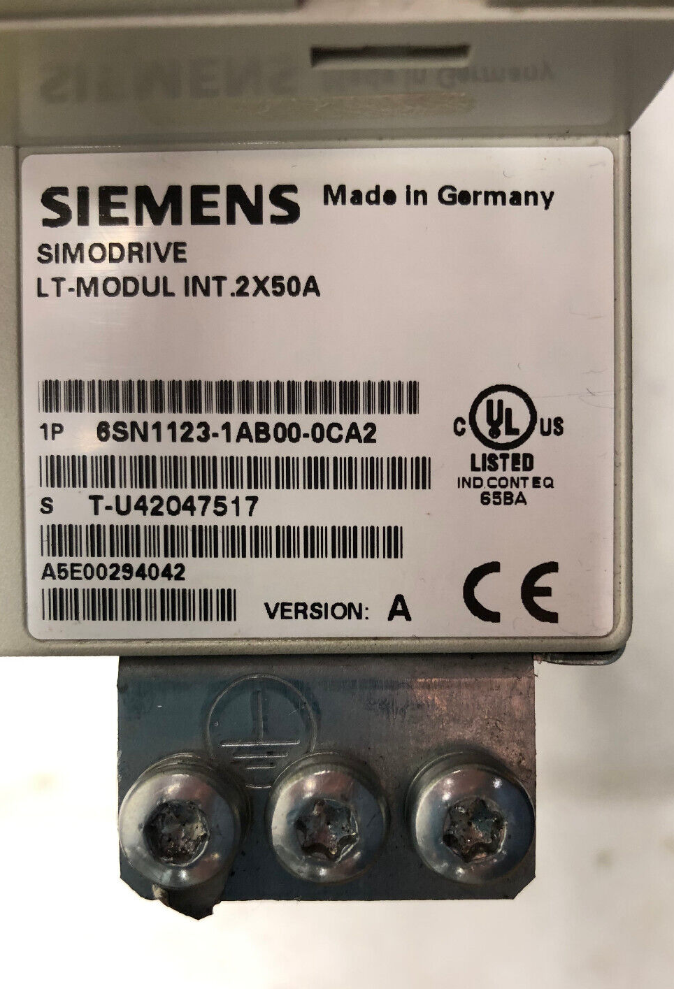 Siemens 6SN1118-0NK01-0AA1 Version B SIMODRIVE Steuergerät m. Simodrive LT-Modul