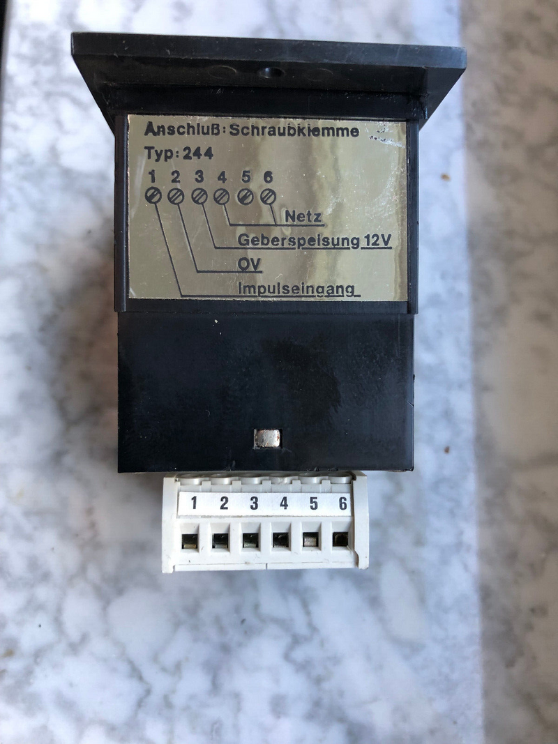 Kübler Zähler Elektronischer Anzeigezähler Typ 256 No.: 256.13 D1