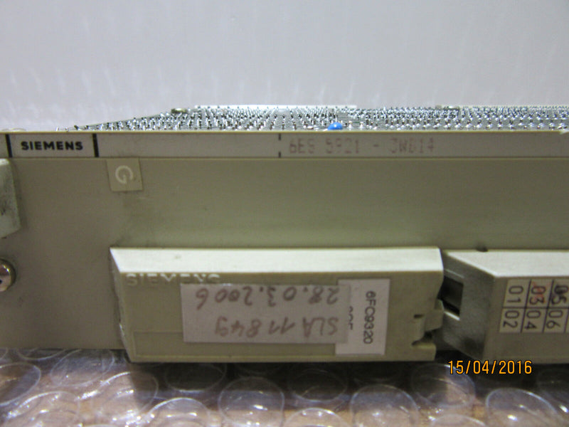 Siemens 6ES 5921-3WB14 | 6ES5921-3WB14 | Vers.: E 