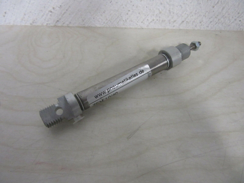 Pneumatikatlas ISO 6432-Zylinder einfachwirkend Kolben ZEM 10/40 10mm Hub 40mm