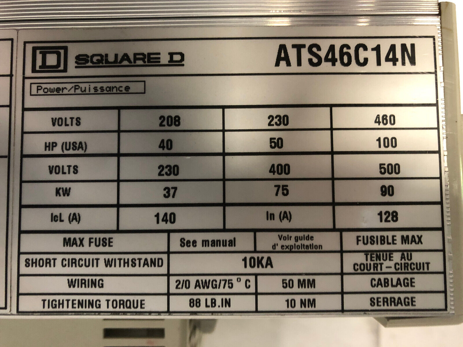 Telemecanique Altistart 46 ATS46C14N