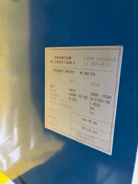 Branson Inverter VC 460-034 15KW