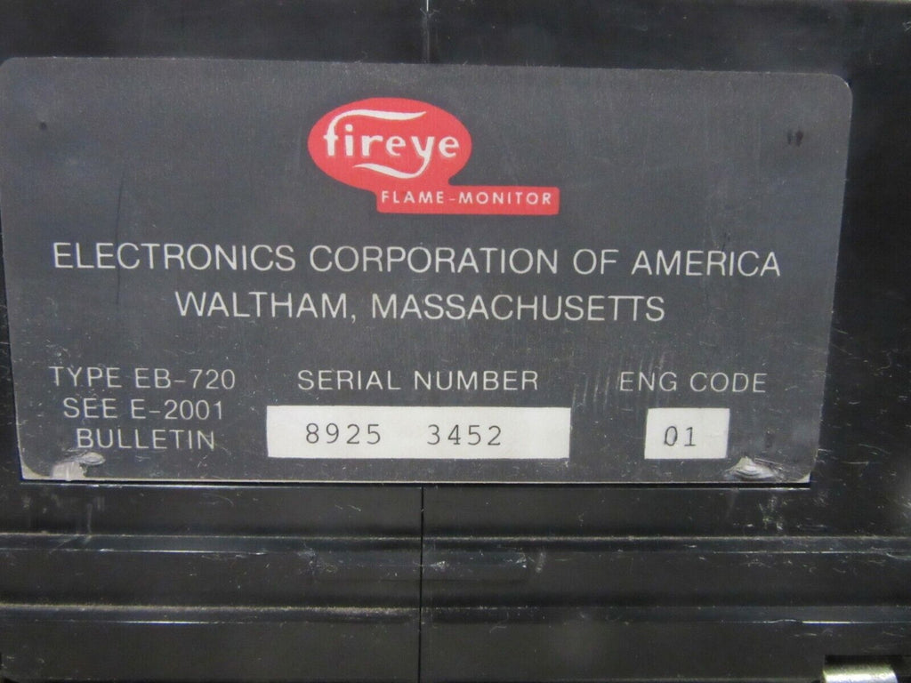 fireye  EB-720 EB720 SEE E-2101 E1R3  EP113D Programmer  ED500 Display Module