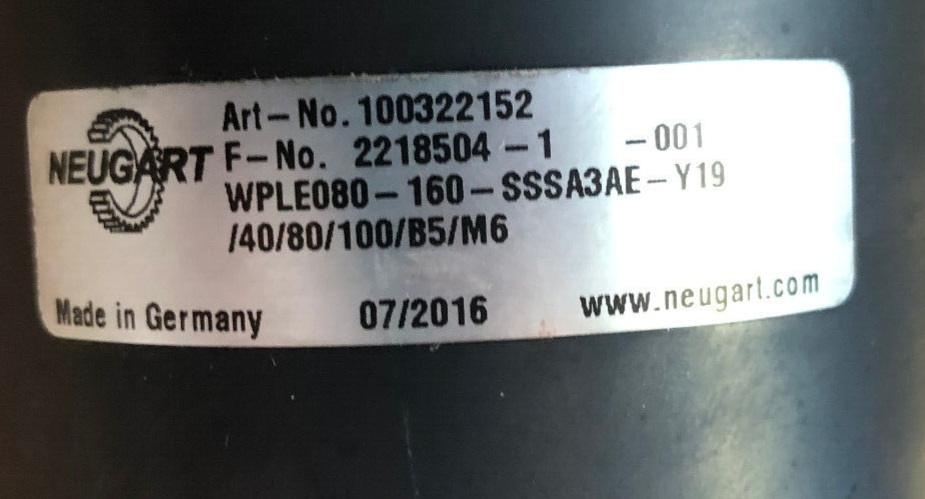 FRITZ BM085SR01E11AA00C mit Winkelgetriebe Neugart 100322152