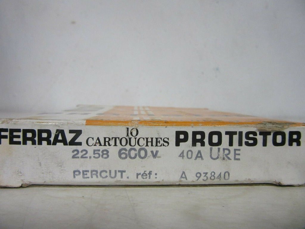 Ferraz Shawmut 621 CPURE22 40 Protistor 22x58 cylindrical fuse 600V, 40A -3pcs-