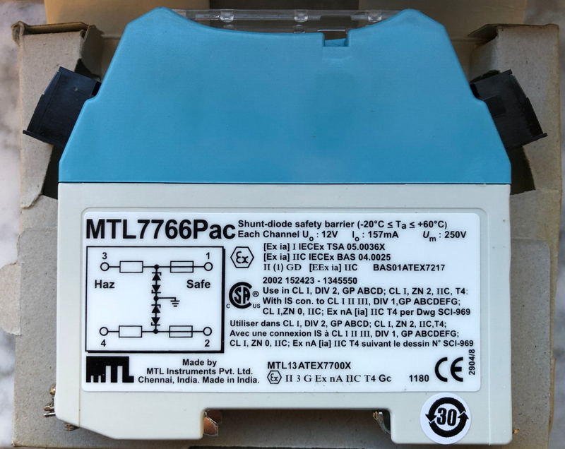 MTL Eaton Sicherheitsbarriere MTL7766Pac Shunt-diode safety barrier