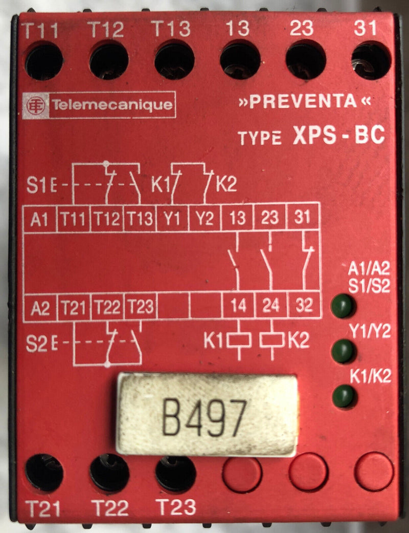 Telemecanique Preventa Sicherheitsrelais XPSBC1110 Safety Relay XPS-BC 24V DC