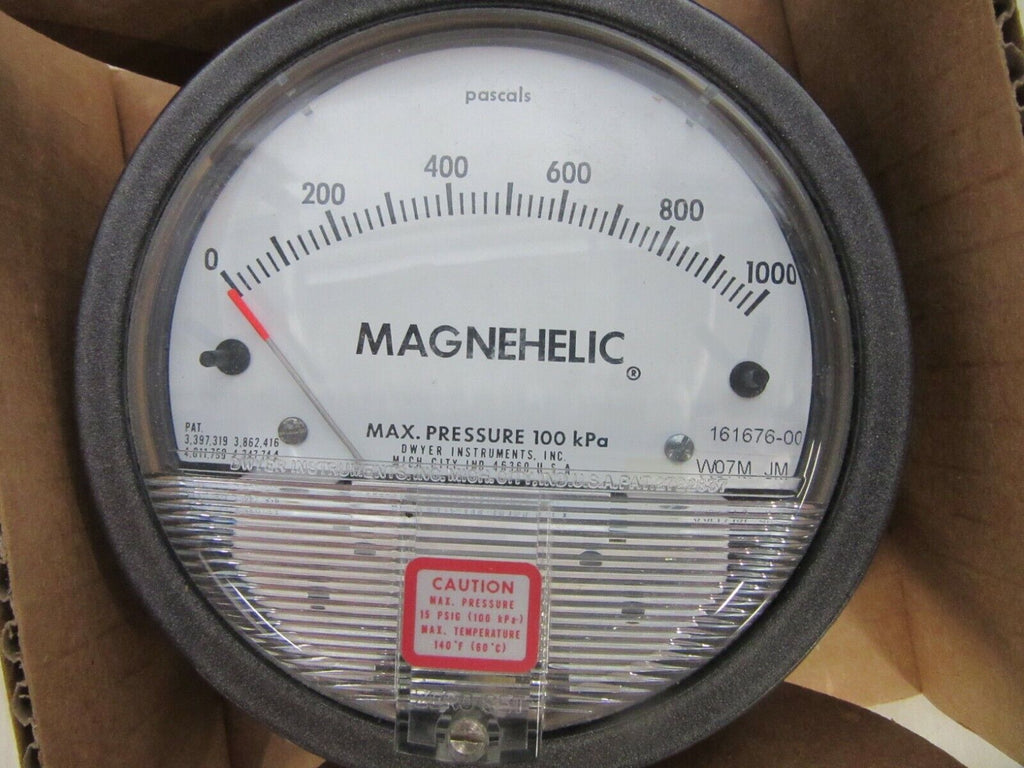 DWYER Pressure Gage W07M JM 0-1000Pa max. pressure 100kPa