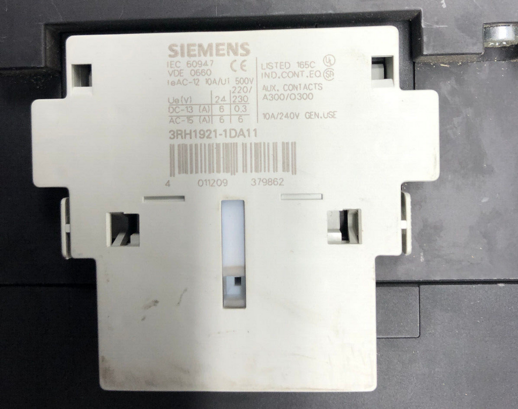 Siemens 3RT1064-6AB36 Leistungsschütz mit 2x 3RH1921-1DA11