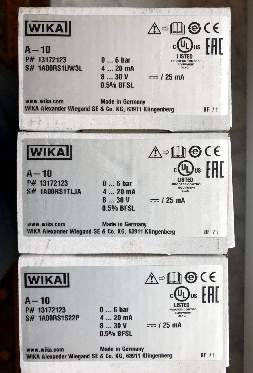 WIKA A-10 13172123 Druckmessumformer 0-6 bar