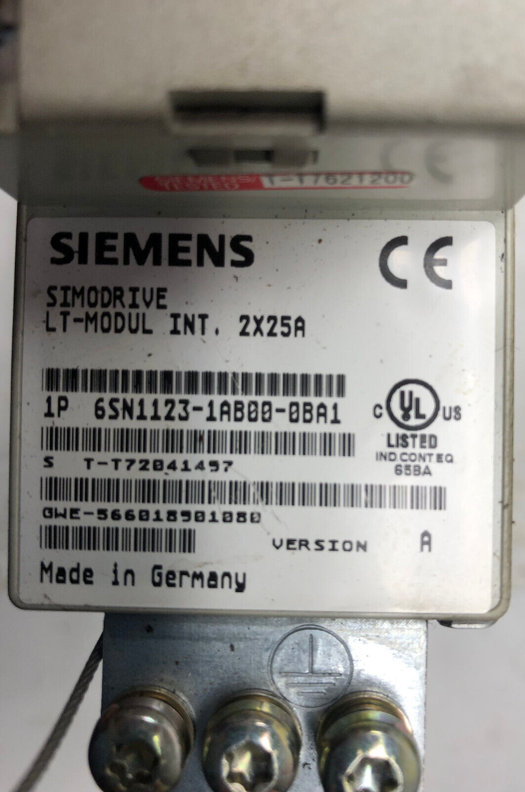 Siemens 6SN1118-0NK01-0AA1 Version B SIMODRIVE Steuergerät m. Simodrive LT-Modul
