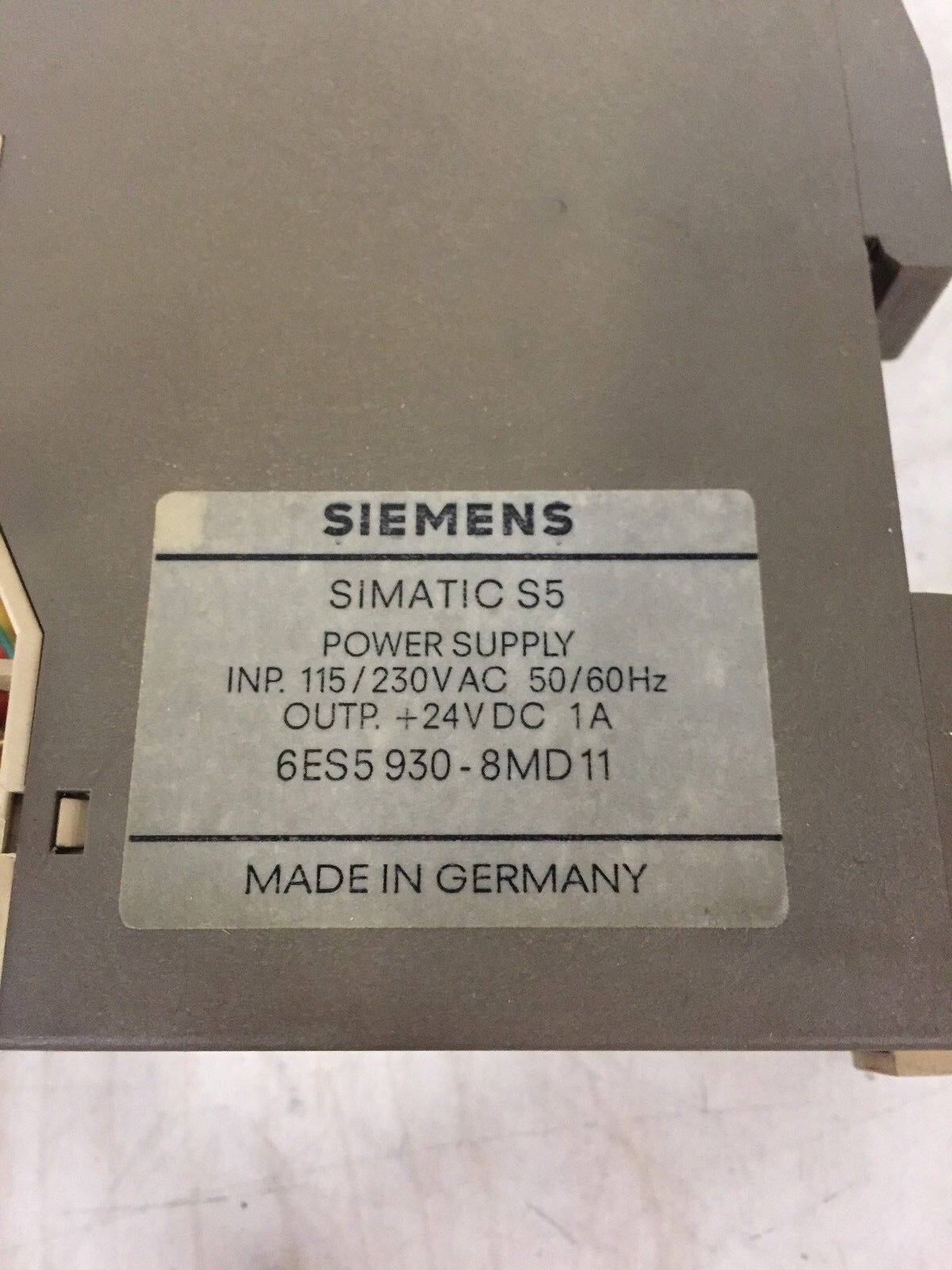 Siemens Simatic S5-100U 6ES5 930-8MD11 -used-