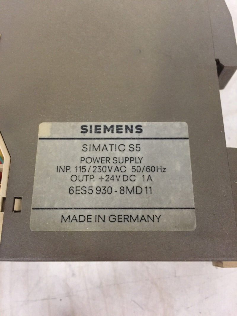 Siemens Simatic S5-100U 6ES5 930-8MD11 -used-