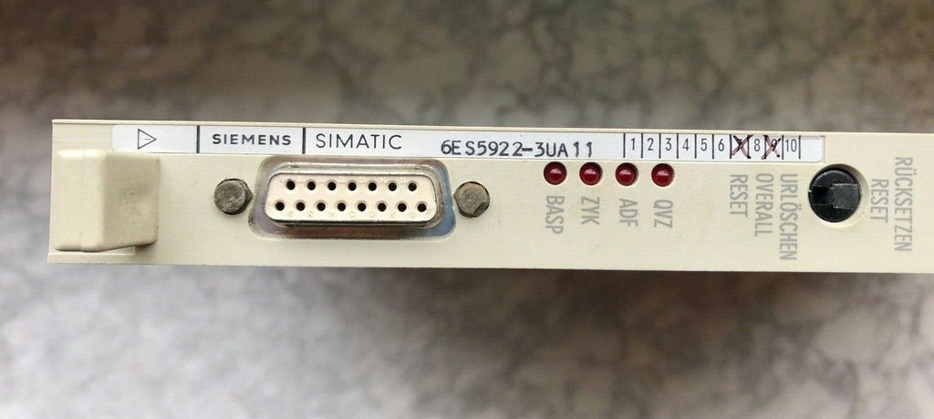 Siemens 6ES5922 3UA11E-Stand: 9
