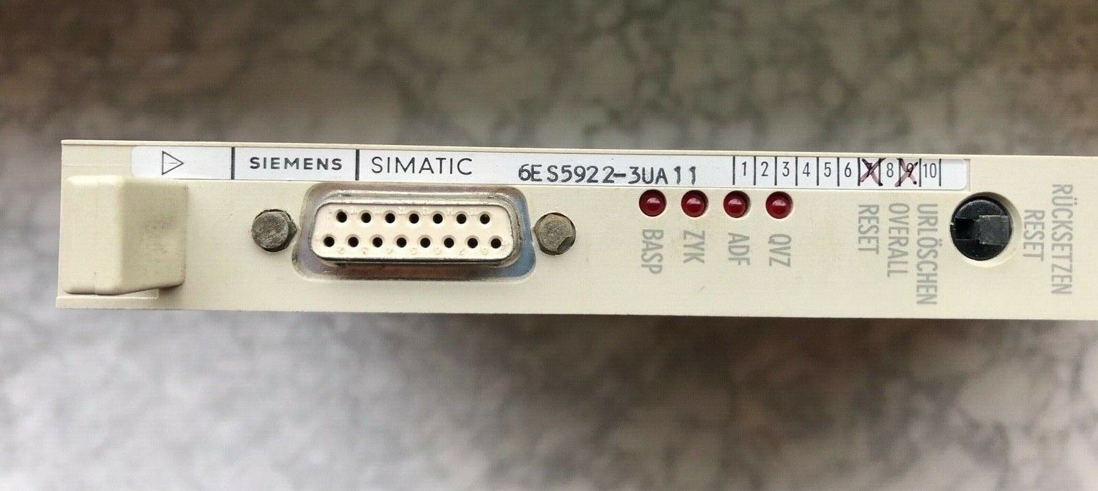 Siemens 6ES5922 3UA11E-Stand: 9